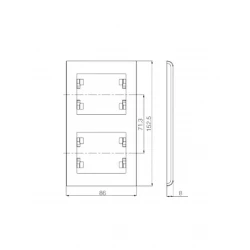 LILLIUM ΠΛΑΙΣΙΟ 2ΠΛΟ ΚΑΘΕΤΟ ΠΕΡΛΕ MAKEL