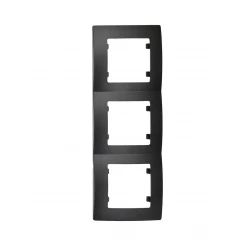 LILLIUM ΠΛΑΙΣΙΟ 3ΠΛΟ ΚΑΘΕΤΟ ΜΑΥΡΟ ΜΑΤ MAKEL