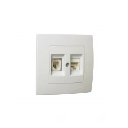 LILLIUM ΠΡΙΖ.TF RJ11+DATA RJ45 C6 ΛΕΥΚΗ MAKEL