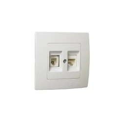 LILLIUM ΠΡΙΖ.TF RJ11+DATA RJ45 ΛΕΥΚΟ MAKEL