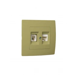 LILLIUM ΠΡΙΖ.TF RJ11+DATA RJ45 ΧΡΥΣΟ ΜΑΤ MAKEL