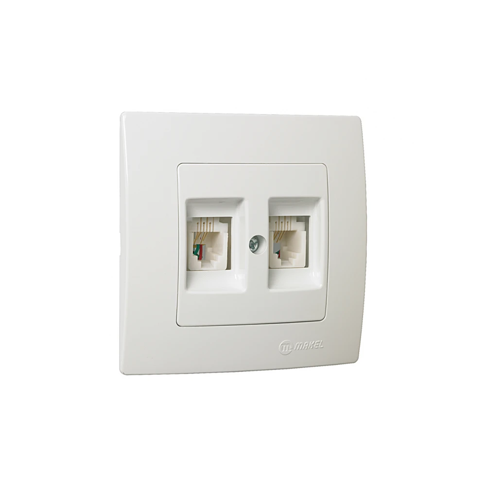 LILLIUM ΠΡΙΖΑ TF RJ11 2ΠΛΗ ΛΕΥΚΟ MAKEL