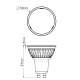 LED Λάμπα Σποτ 6.8W GU10 38 Μοίρες CRI97 2700K Θερμό Λευκό - PRO+ DICRO PRECISE DIMMABLE - Marino Cristal