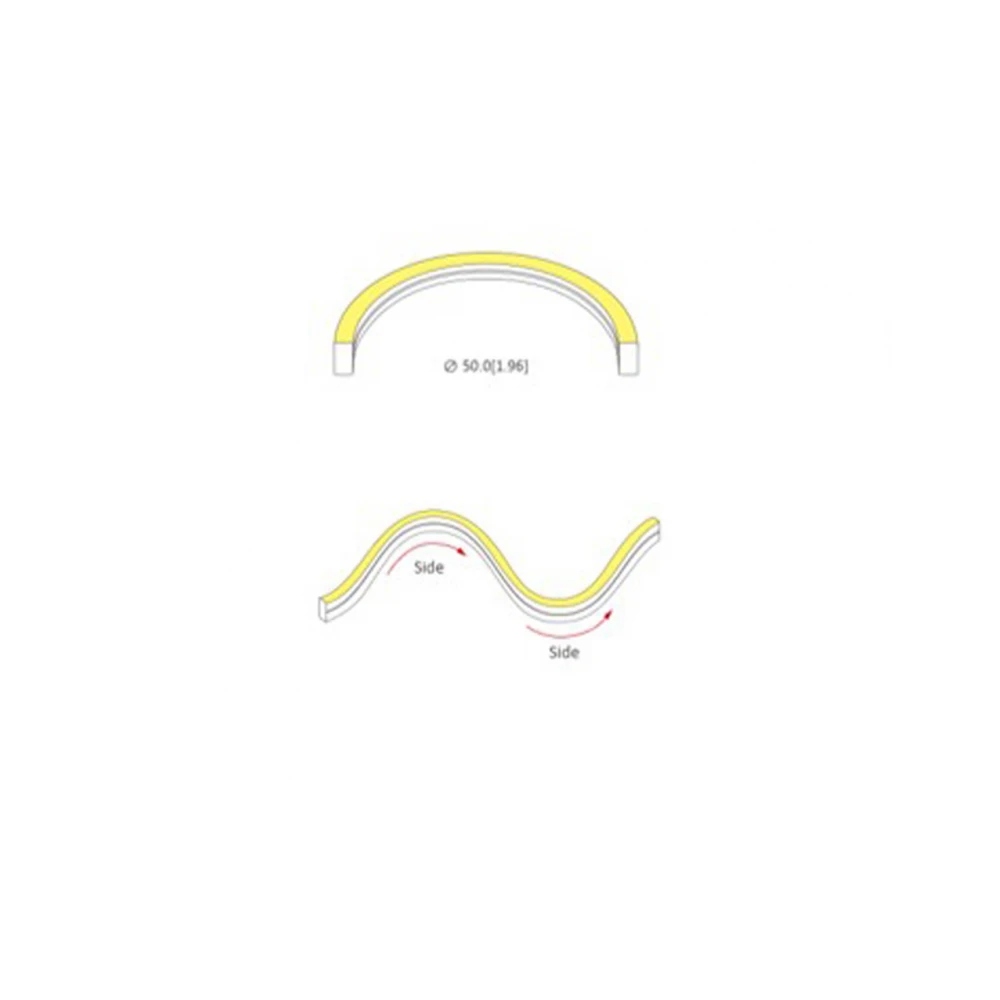 LED Neon Flex Φωτοσωλήνας 8W /m IP65 Θερμό Λευκό 3000K DIMMABLE - Universe