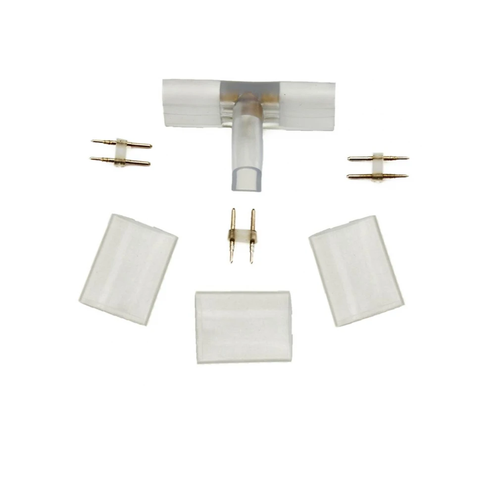 Ενδιάμεσος Σύνδεσμος T / 2 Καλωδίων PVC Διάφανο για Neon Flex - Universe