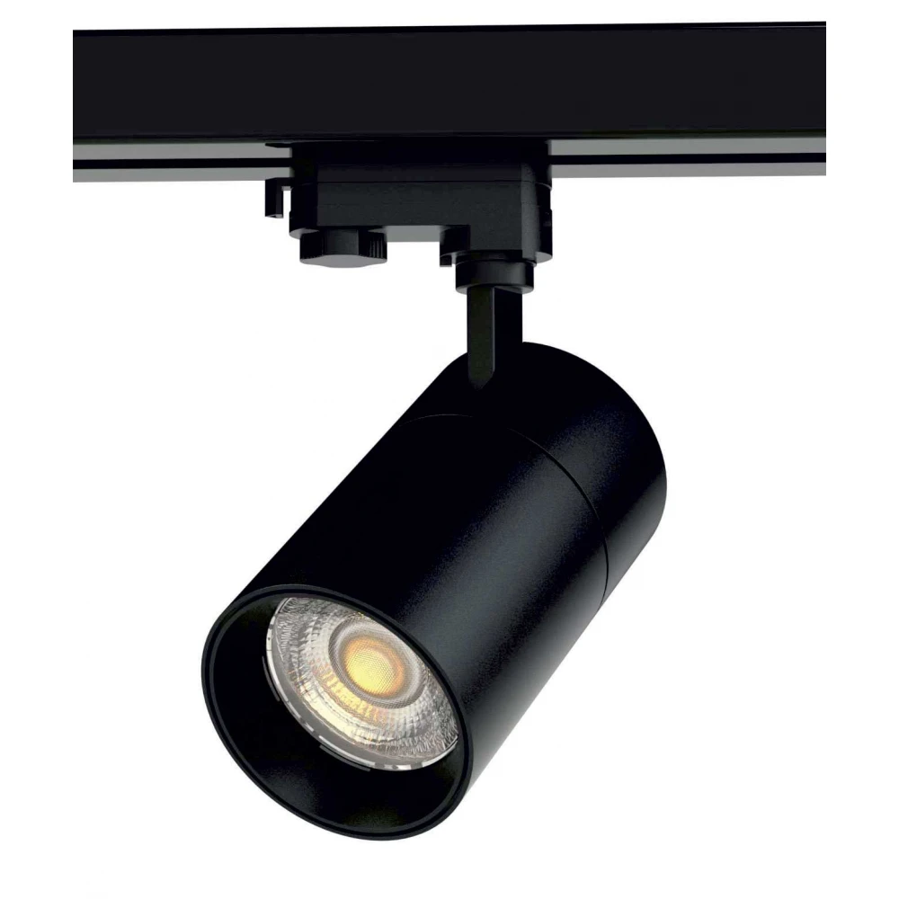 Σποτ ράγας 30W LED COB με τριφασικό αντάπτορα CCT tunable - Μαύρο - UNIVERSE