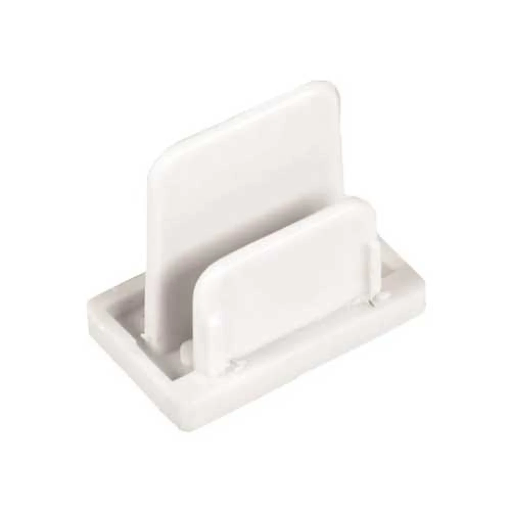 Τερματική Τάπα για Ράγα Μονοφασική Λευκή - UNIVERSE