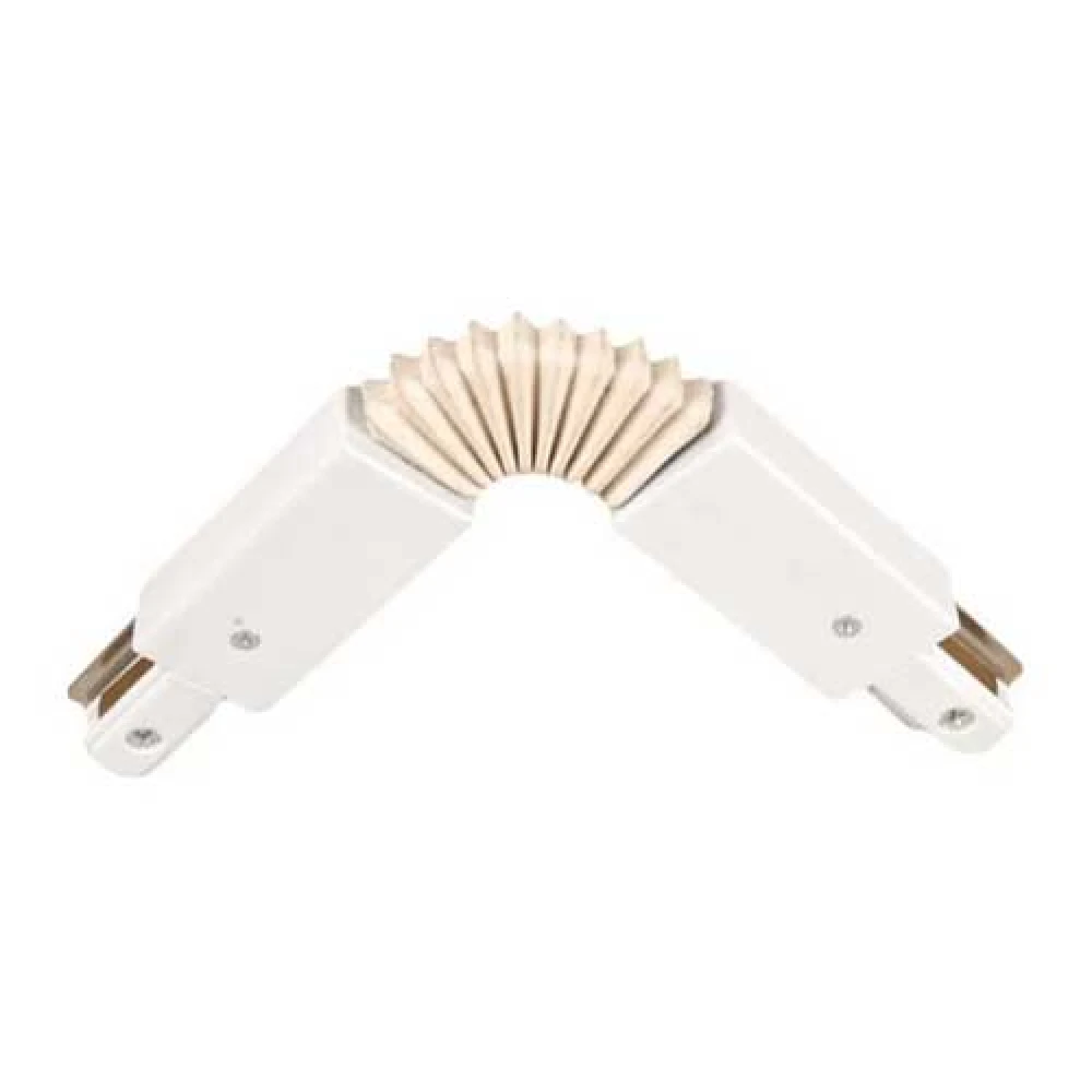 Εύκαμπτος Σύνδεσμος για Ράγα Μονοφασική Λευκός - UNIVERSE
