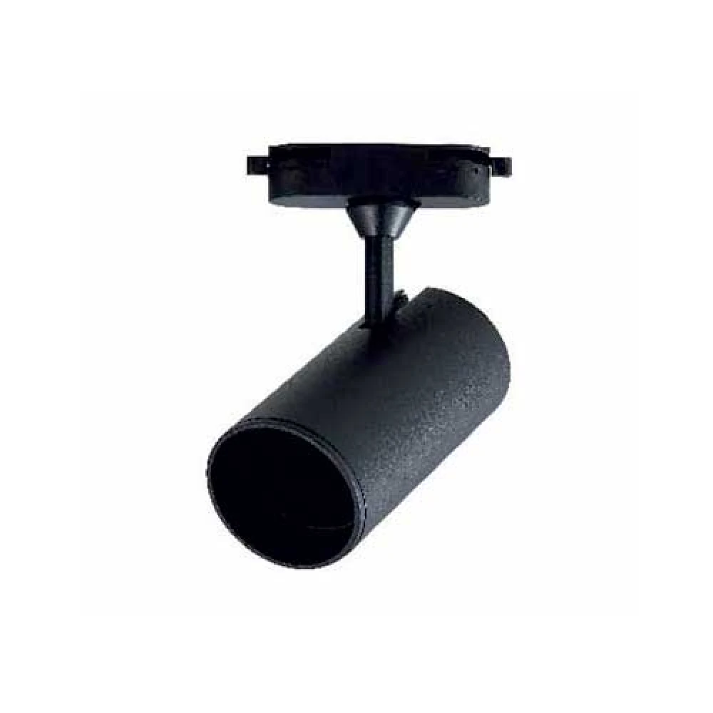 Σποτ ράγας για λάμπα MR16/GU10 με adaptor μονοφασικής ράγας (2‐καλωδίων) Μαύρο - UNIVERSE