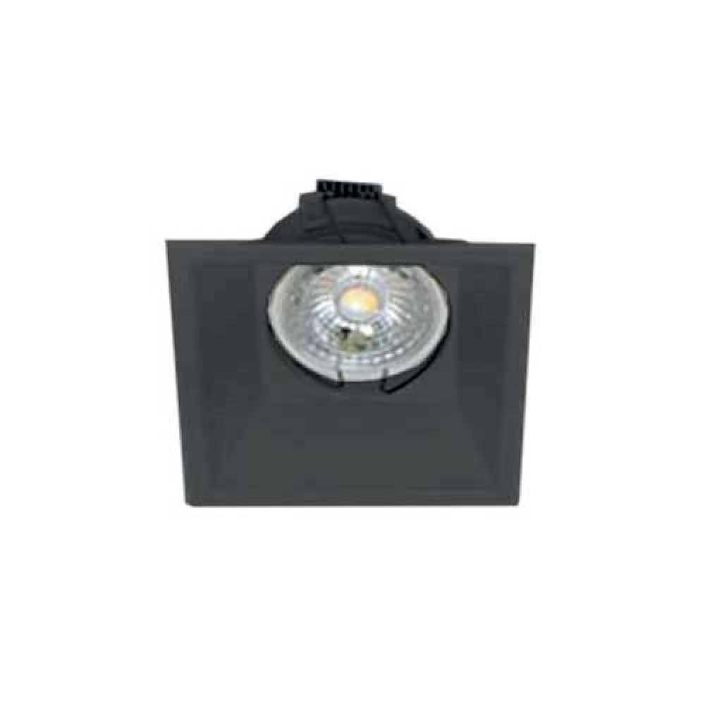 Σποτ Αλουμινίου Κινητό Βαθύ Τετράγωνο Μαύρο 1XGU10 240V UNIVERSE