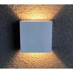 LED Απλίκα Λευκή UP-DOWN IP65 4W Θερμό Λευκό Seaside Universe