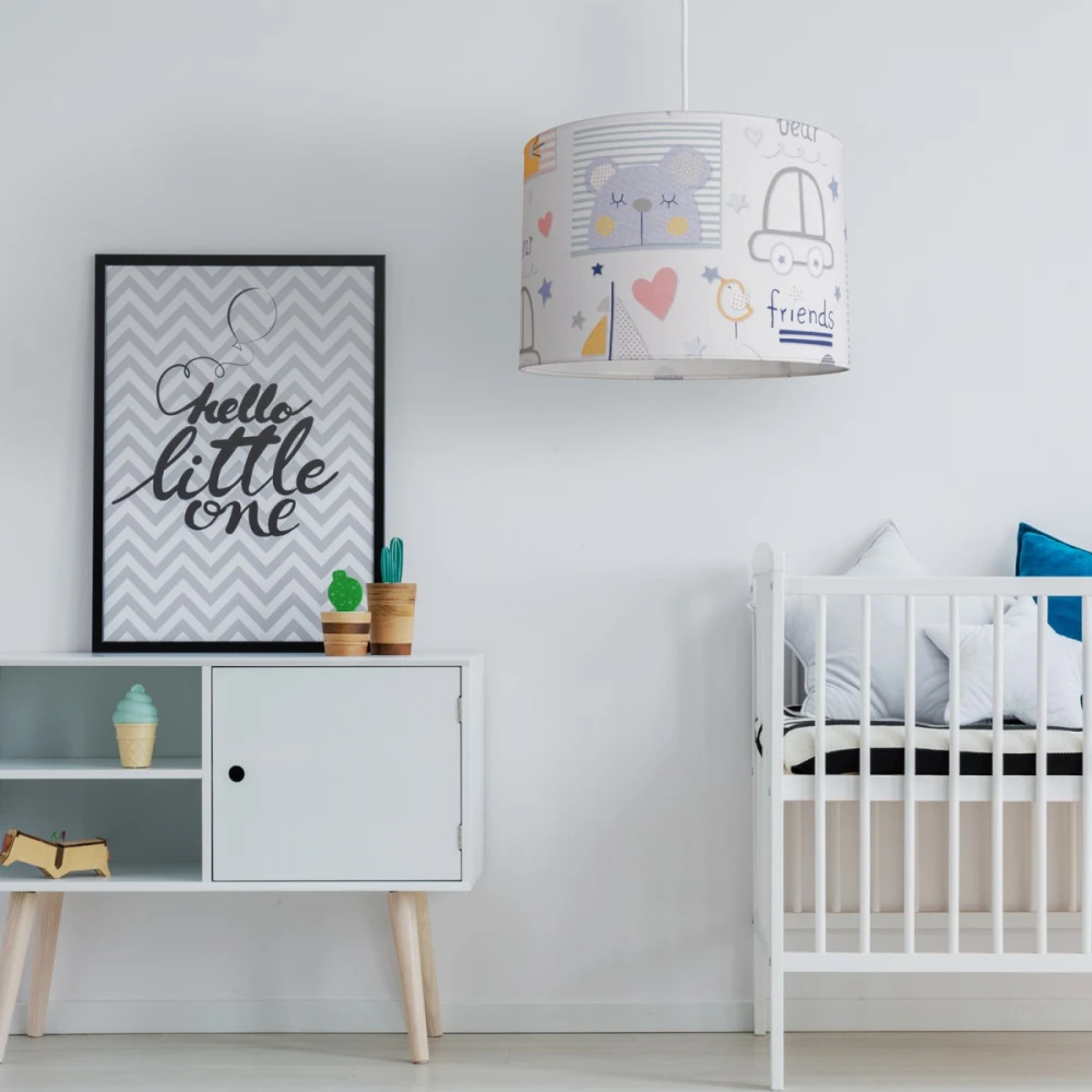 Κρεμαστό Παιδικό Φωτιστικό - Bear Friends - 1 x E27 VEIS