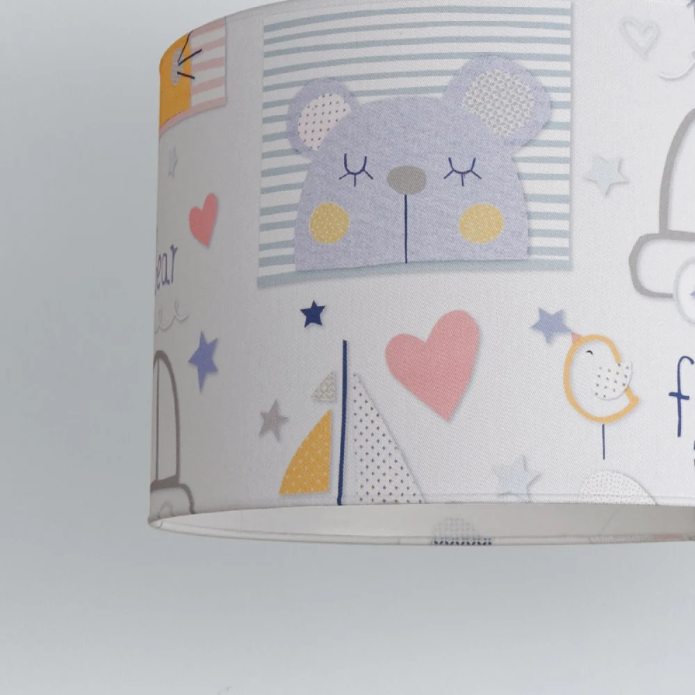 Κρεμαστό Παιδικό Φωτιστικό - Bear Friends - 1 x E27 VEIS