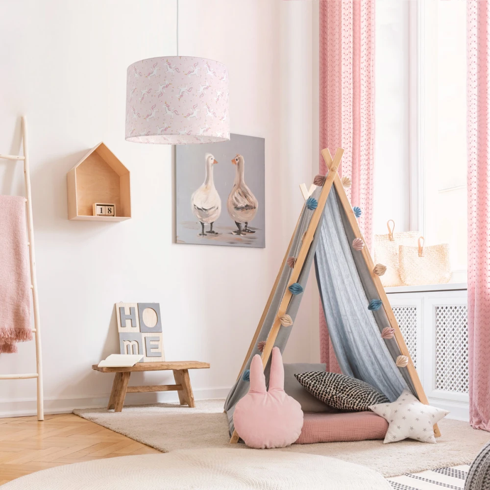 Παιδικό φωτιστικό οροφής Pink Unicorn - 1 x E27 VEIS