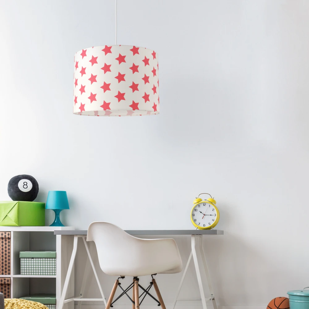 Παιδικό φωτιστικό οροφής Big Stars Red - 1 x E27 VEIS