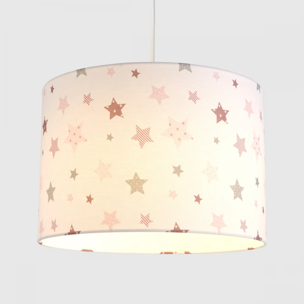 Κρεμαστό Παιδικό Φωτιστικό - Little Stars Pink - 1 x E27 VEIS