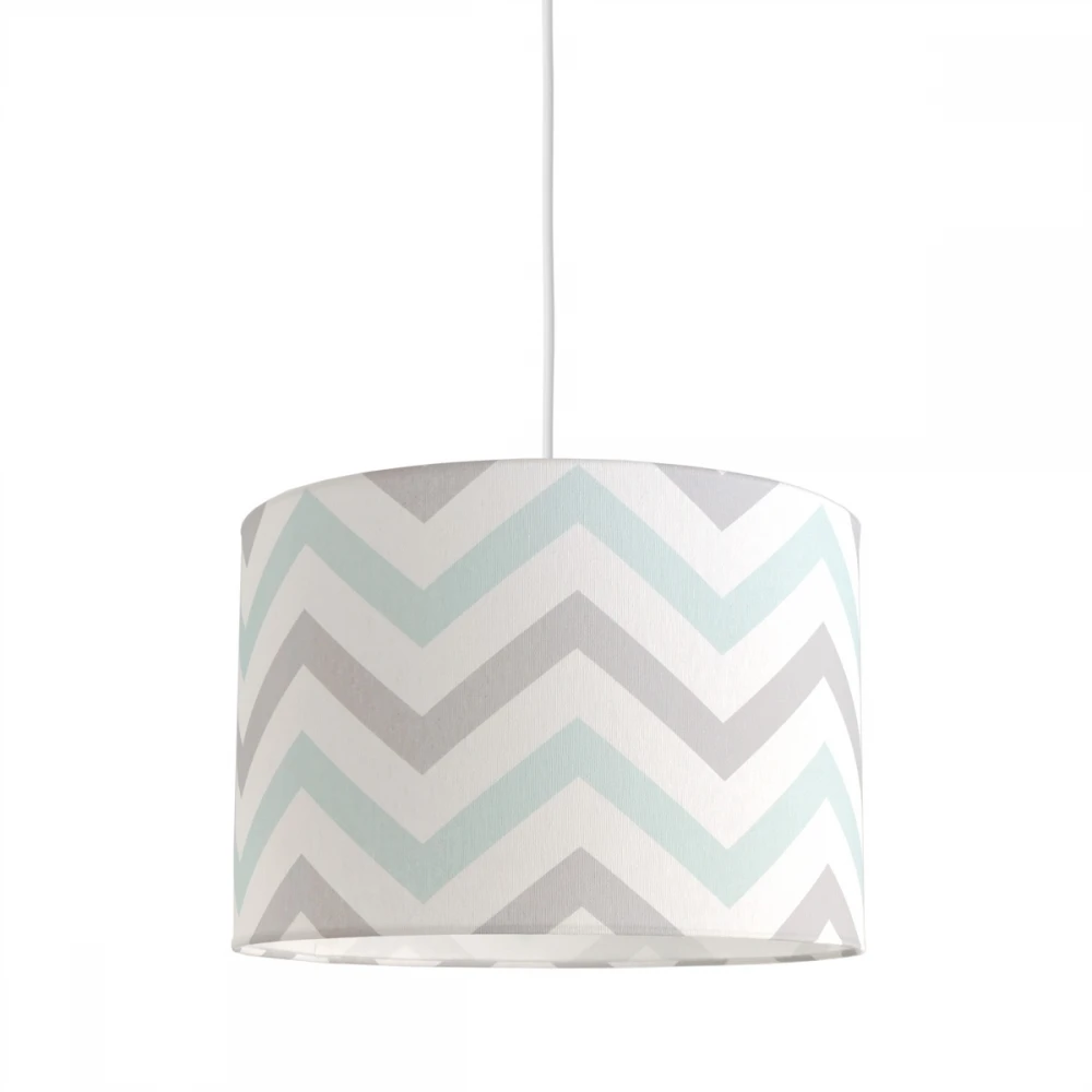 Κρεμαστό φωτιστικό Chevron Grey Mint - 1 x E27 VEIS