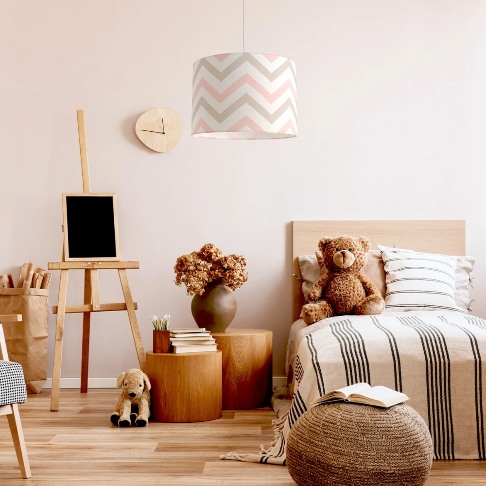 Κρεμαστό φωτιστικό Chevron Sand Pink - 1 x E27 VEIS