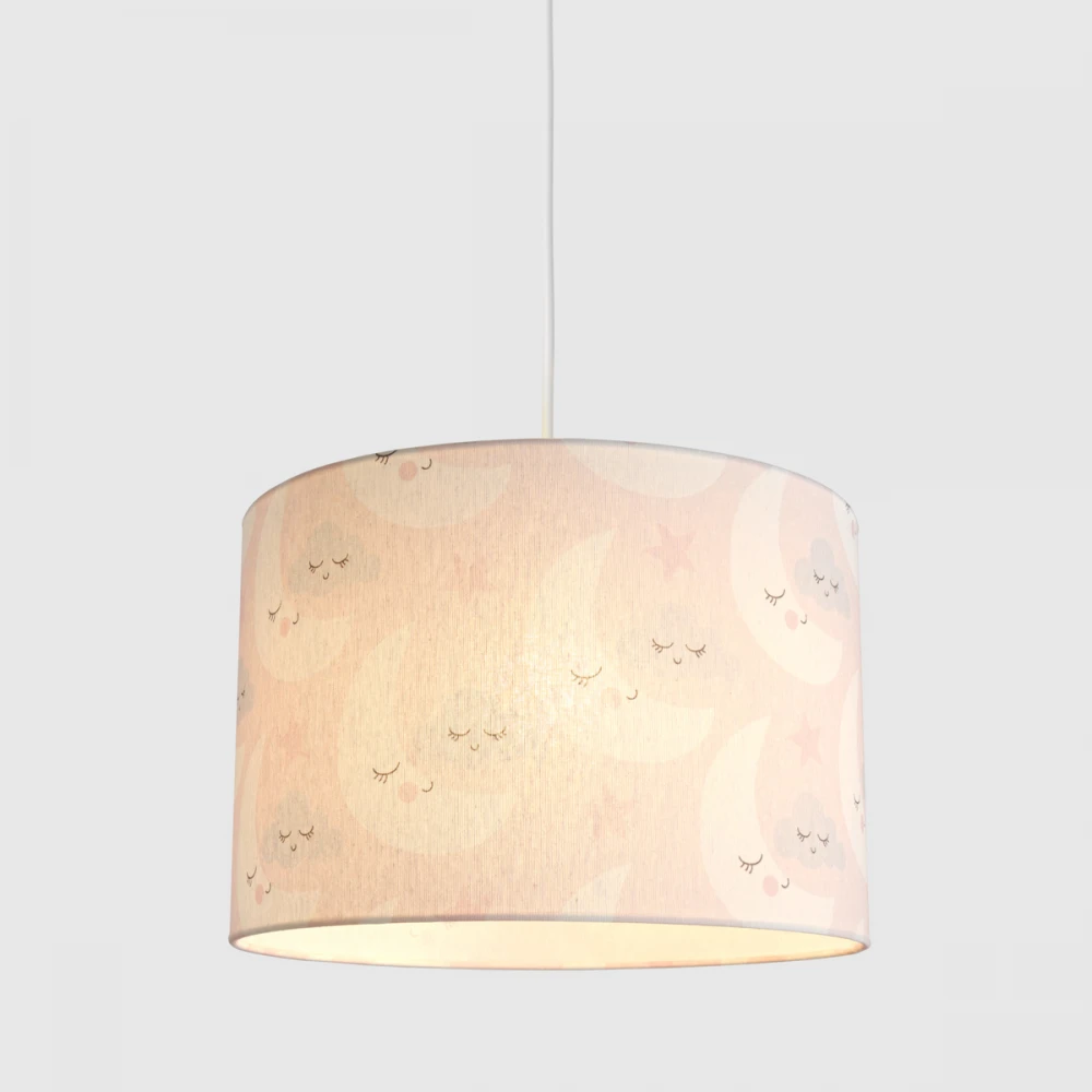 Κρεμαστό Παιδικό Φωτιστικό - Pink Moon - 1 x E27 VEIS