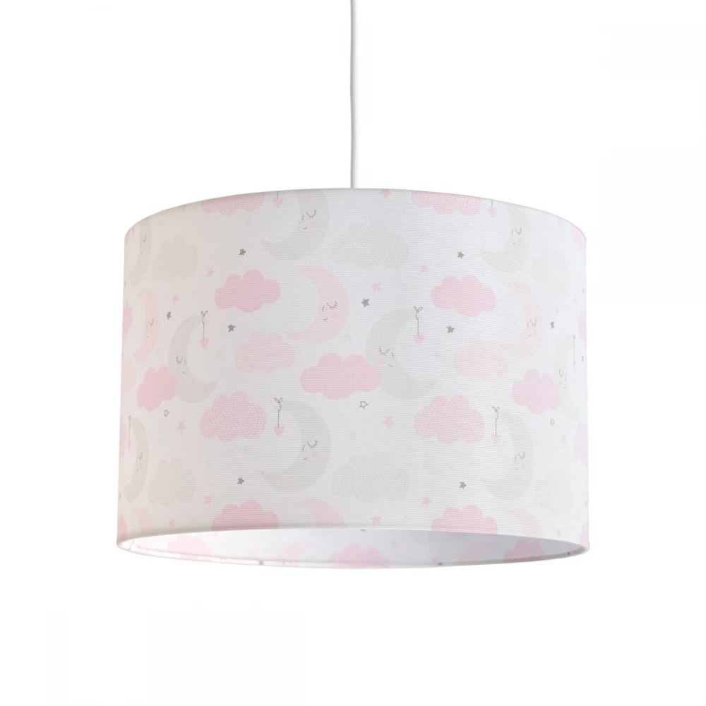 Κρεμαστό Παιδικό Φωτιστικό - Sleepy Moon Pink - 1 x E27 VEIS