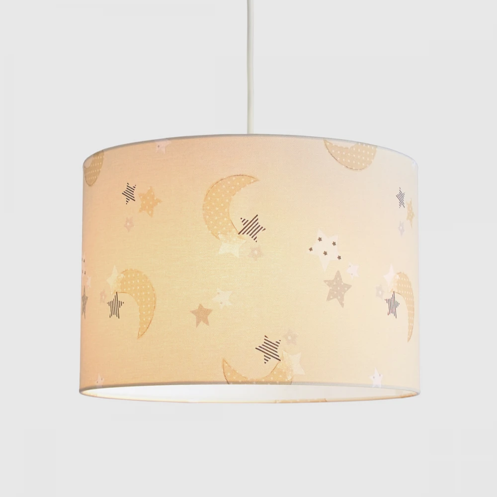 Κρεμαστό Παιδικό Φωτιστικό - Moon Beige - 1 x E27 VEIS