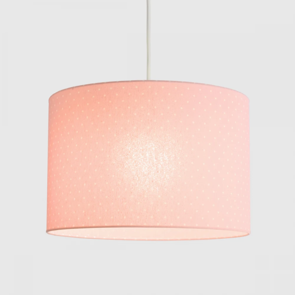 Κρεμαστό Παιδικό Φωτιστικό - Πουά Ροζ - 1 x E27 VEIS