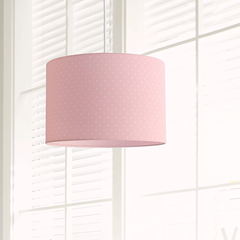 Κρεμαστό Παιδικό Φωτιστικό - Πουά Ροζ - 1 x E27 VEIS