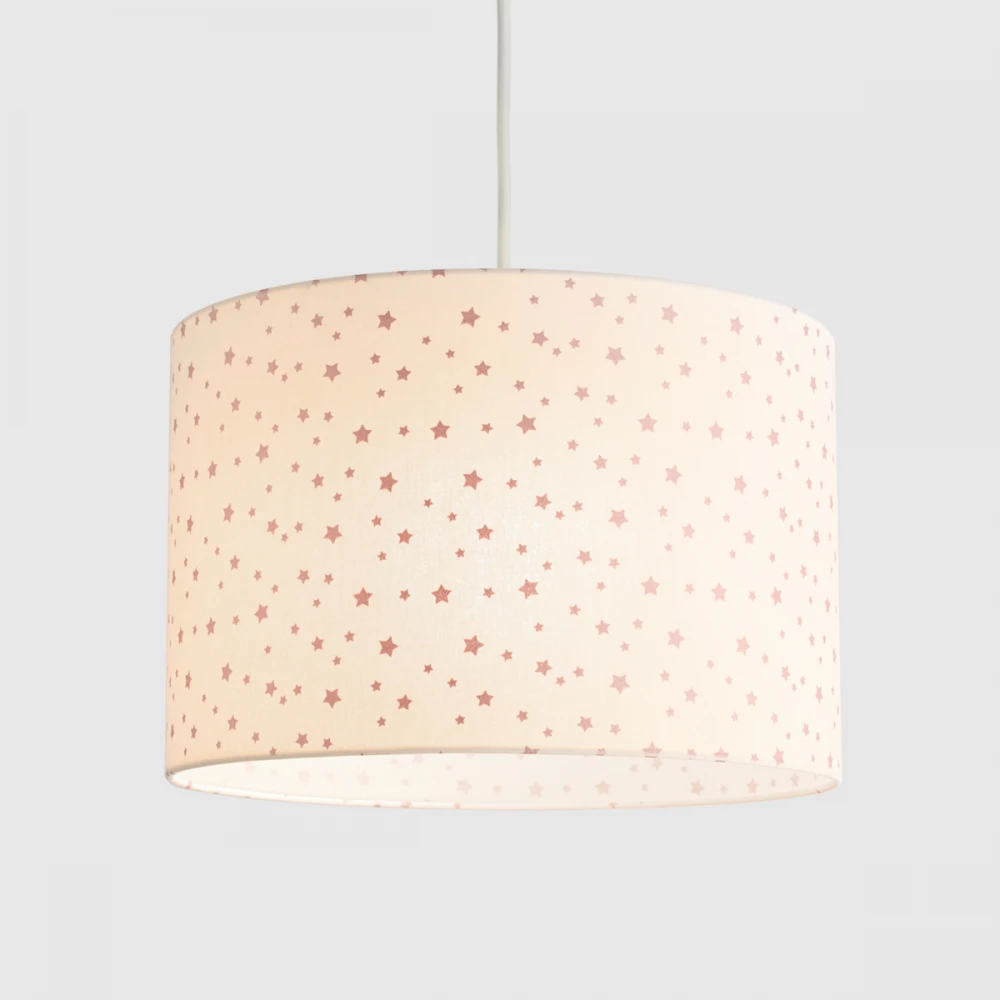 Κρεμαστό Παιδικό Φωτιστικό - Glitter Stars Pink - 1 x E27 VEIS