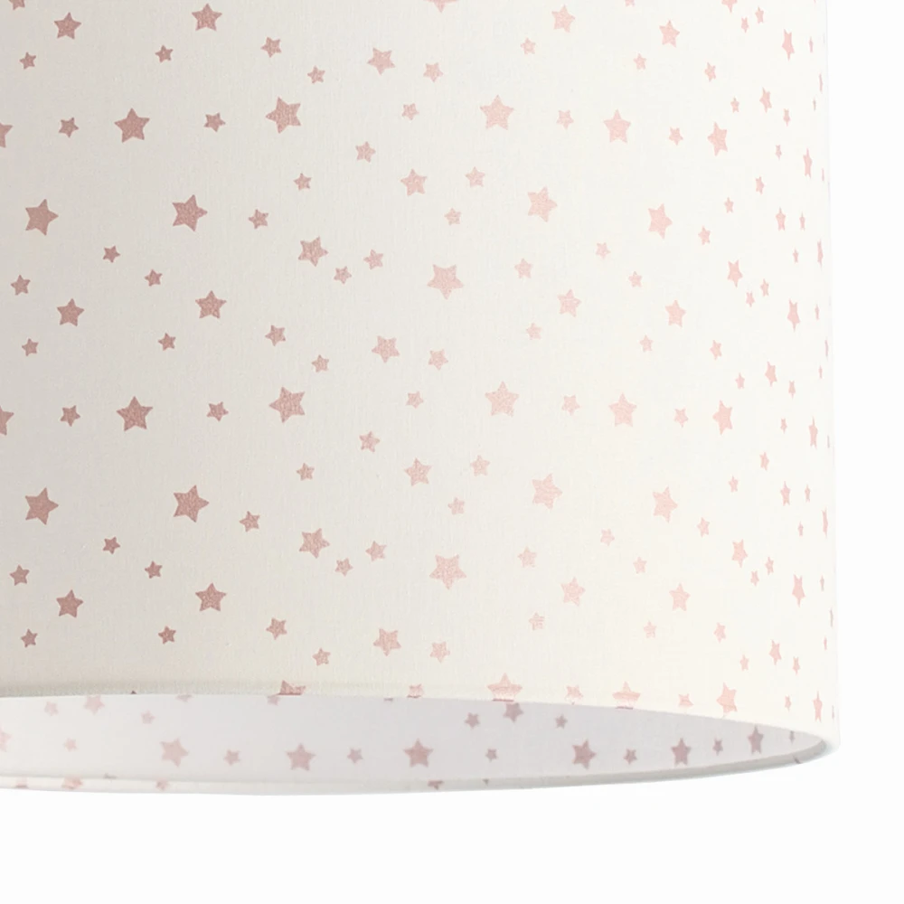 Κρεμαστό Παιδικό Φωτιστικό - Glitter Stars Pink - 1 x E27 VEIS