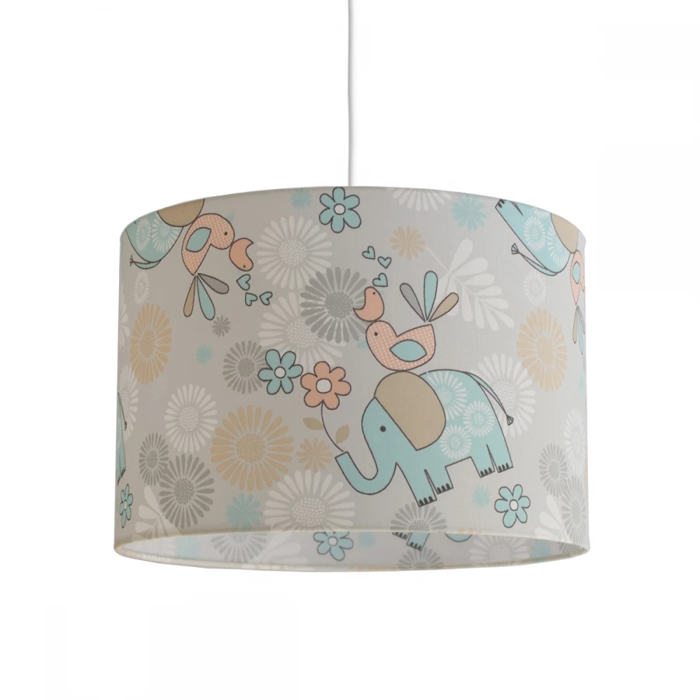 Κρεμαστό Παιδικό Φωτιστικό - Elephants Grey - 1 x E27 VEIS