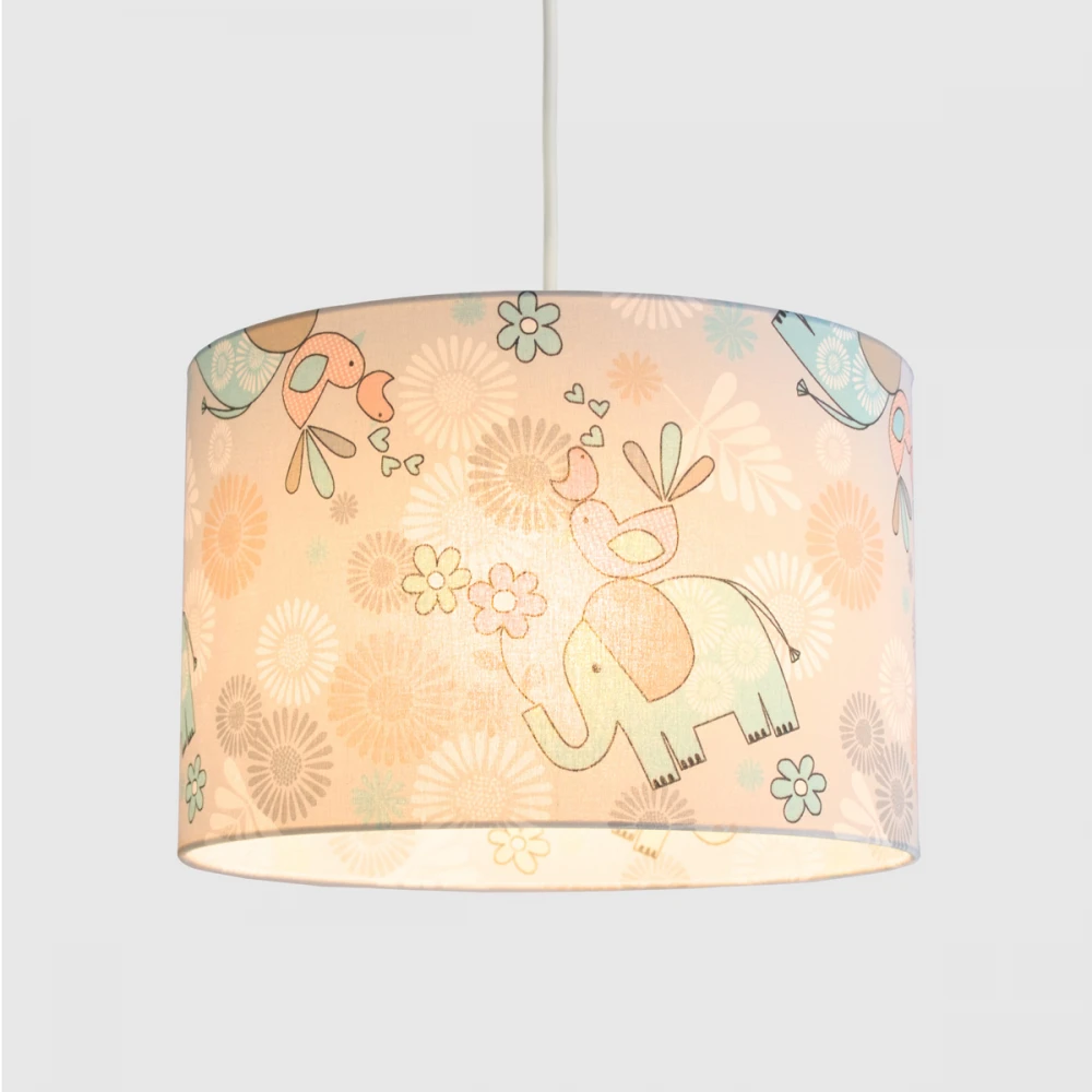 Κρεμαστό Παιδικό Φωτιστικό - Elephants Grey - 1 x E27 VEIS