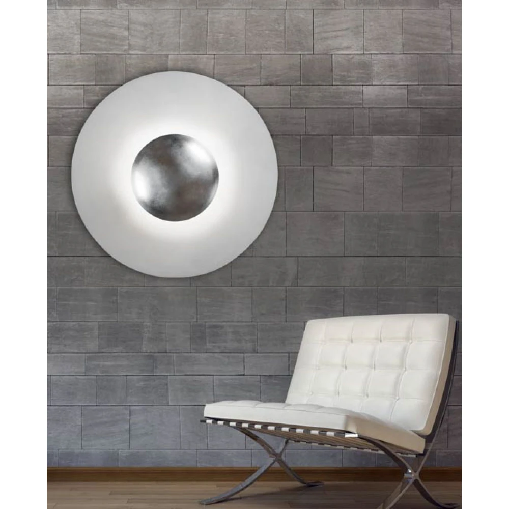 Πλαφονιέρα Μεταλλική Έμμεσου Φωτισμού Λευκή ø80cm 6xG9 max 40W - Zambelis Lights