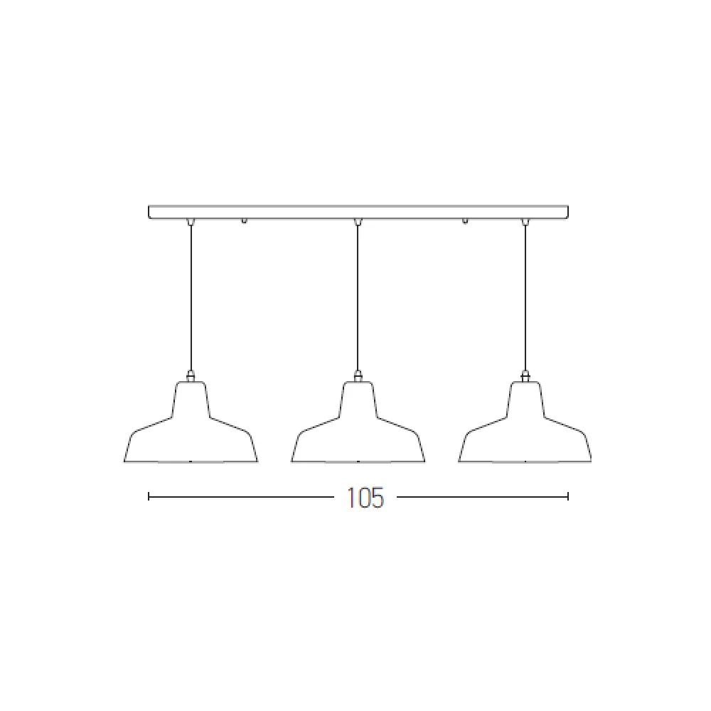 Vintage Κρεμαστό Φωτιστικό Τρίφωτο Από Μπετό 3xE27 40W - Zambelis Lights