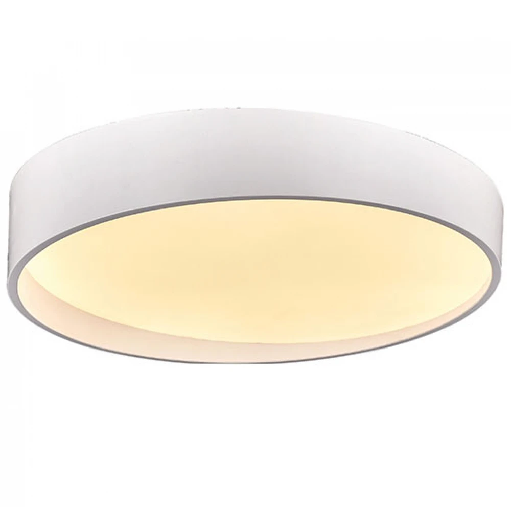 LED Πλαφονιέρα Μεταλλική Σε Λευκό Ματ Χρώμα 64W Φ60cm - Zambelis Lights