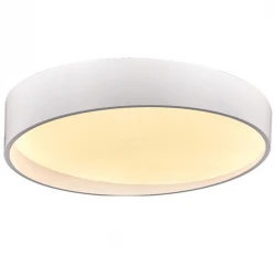 LED Πλαφονιέρα Μεταλλική Σε Λευκό Ματ Χρώμα 64W Φ60cm - Zambelis Lights