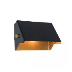 Απλίκα Τοίχου Σιδερένια Μαύρη-Χρυσή 2xG9 MAX 25W - ZAMBELIS LIGHTS