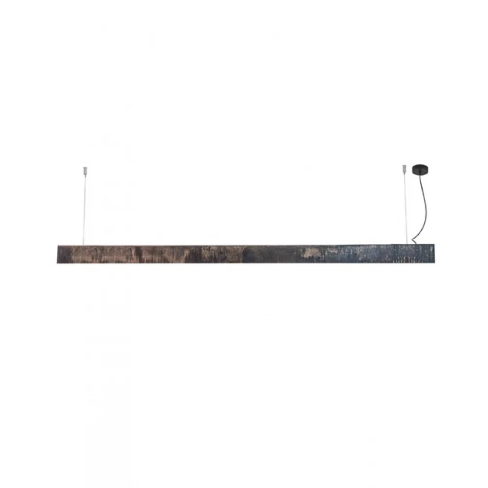 LED Κρεμαστό Φωτιστικό Ράγα Σε Μαύρη Σκουριά 45W - ZAMBELIS LIGHTS