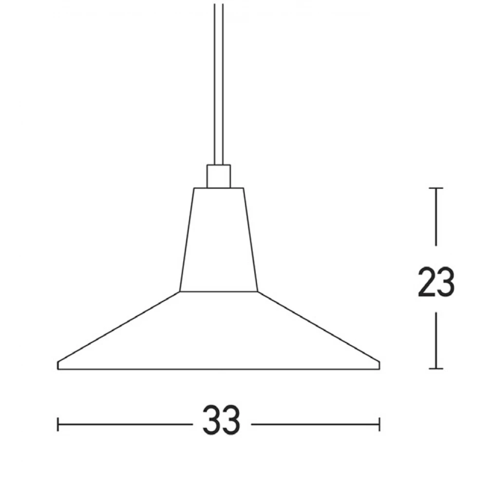 Κρεμαστό Μονόφωτο Φωτιστικό Από Αλουμίνιο Και Ξύλο ø33cm 1xE27 max 40W - Zambelis Lights