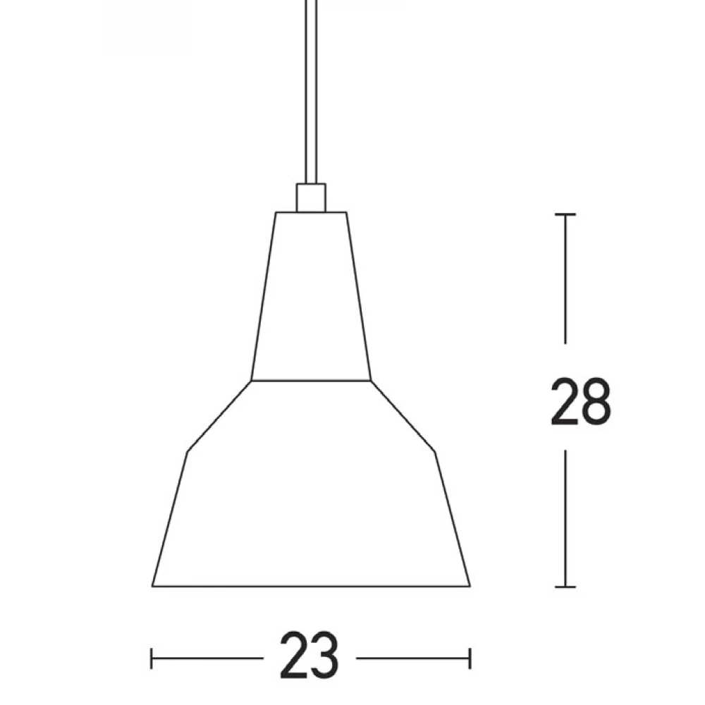 Κρεμαστό Μονόφωτο Φωτιστικό Από Αλουμίνιο Και Ξύλο Σε Μαύρο Ματ Χρώμα ø23cm 1xE27 max 40W - Zambelis Lights