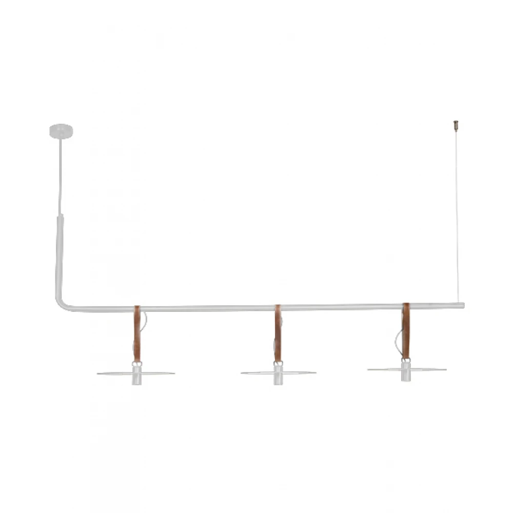 LED Κρεμαστό Φωτιστικό Τρίφωτο Σε Μαύρο ή Λευκό Χρώμα 15W - ZAMBELIS LIGHTS