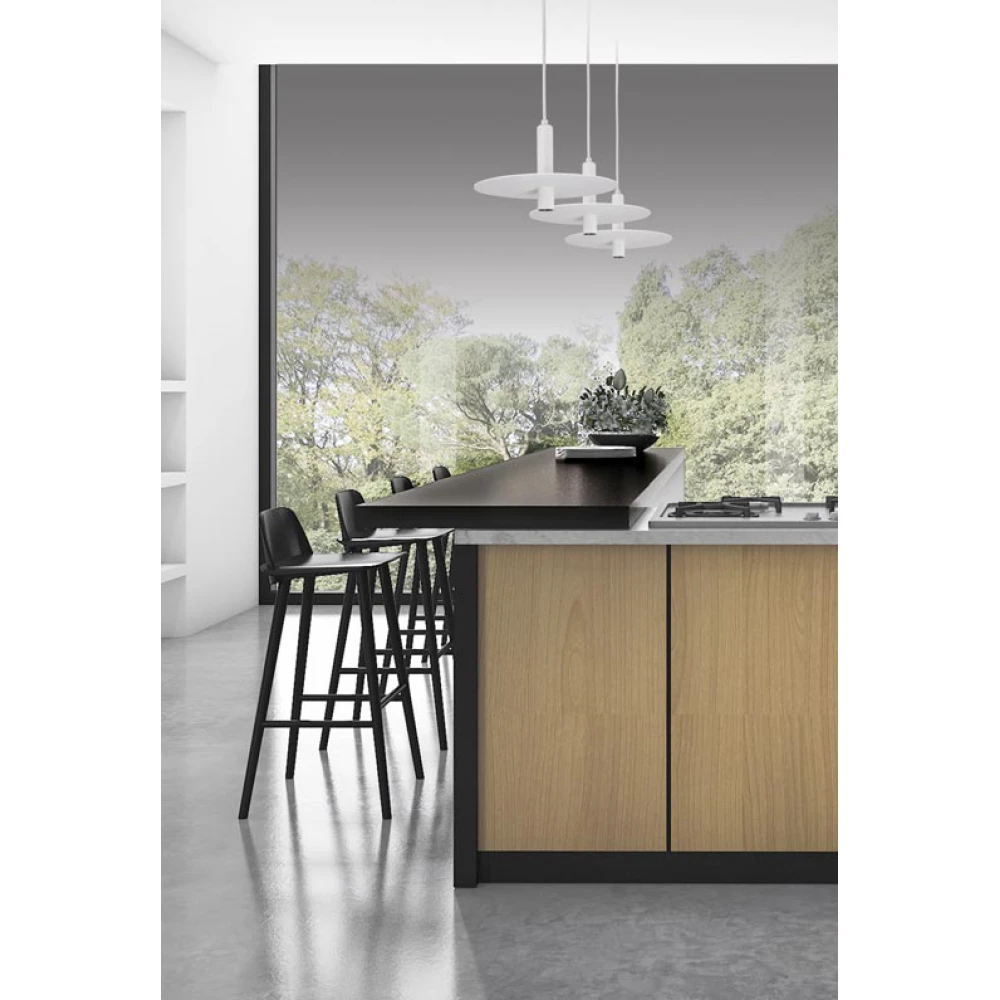 LED Κρεμαστό Φωτιστικό Μεταλλικό Σε Μαύρο Χρώμα 7W 840lm - Zambelis Lights