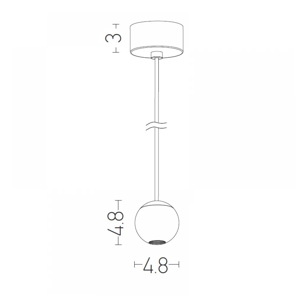 LED Κρεμαστό Φωτιστικό Μεταλλικό Σε Μίνιμαλ Σχεδιασμό Σε Τρία Χρώματα 4,5W - Zambelis Lights