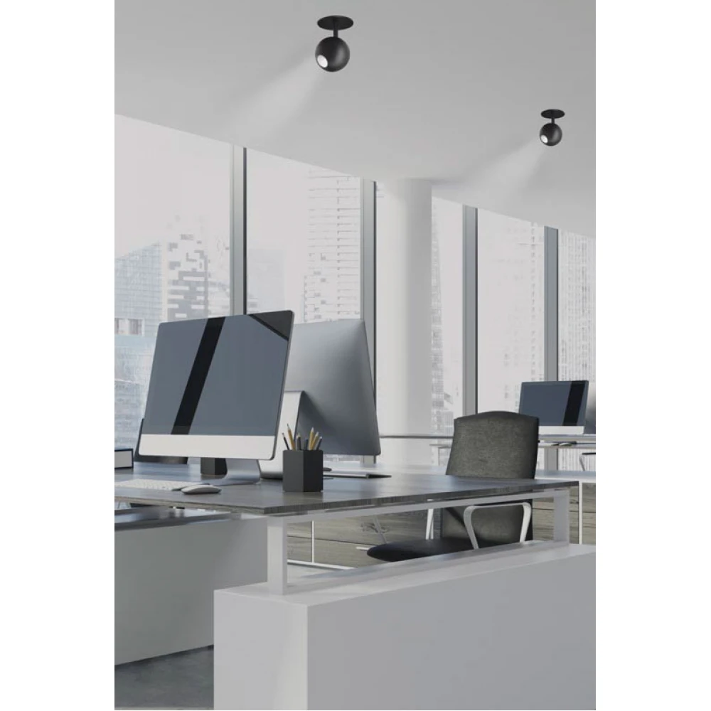 Χωνευτό LED Σποτ Με Κινούμενη Κεφαλή Μαύρο 4.5W 495lm - Zambelis Lights