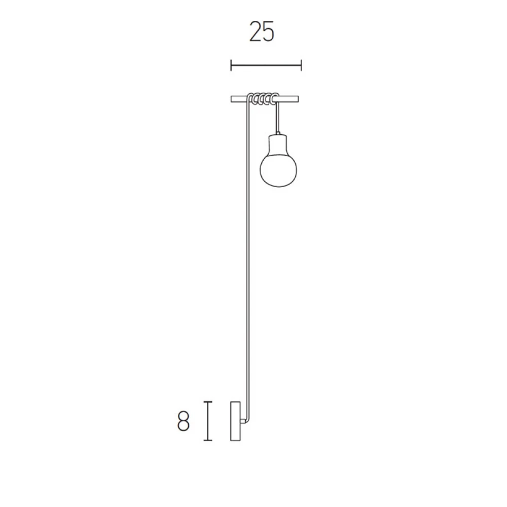 Μοντέρνο Φωτιστικό Τοίχου Σε Ορείχαλκο Και Μαύρο Χρώμα 1xG9 - Zambelis Lights