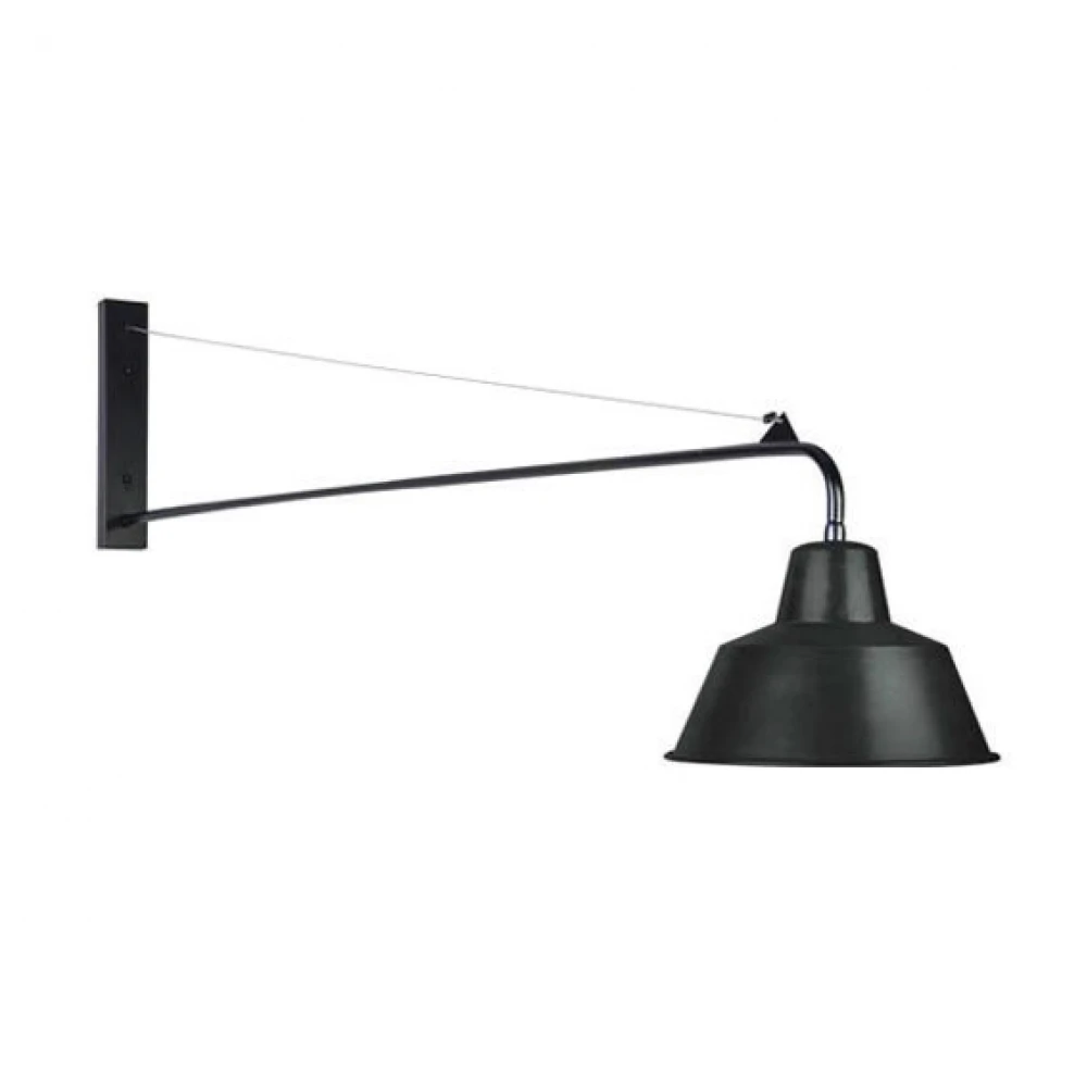 Απλίκα Μεταλλική Σε Μαύρο Ματ Χρώμα 1x E27 - Zambelis Lights