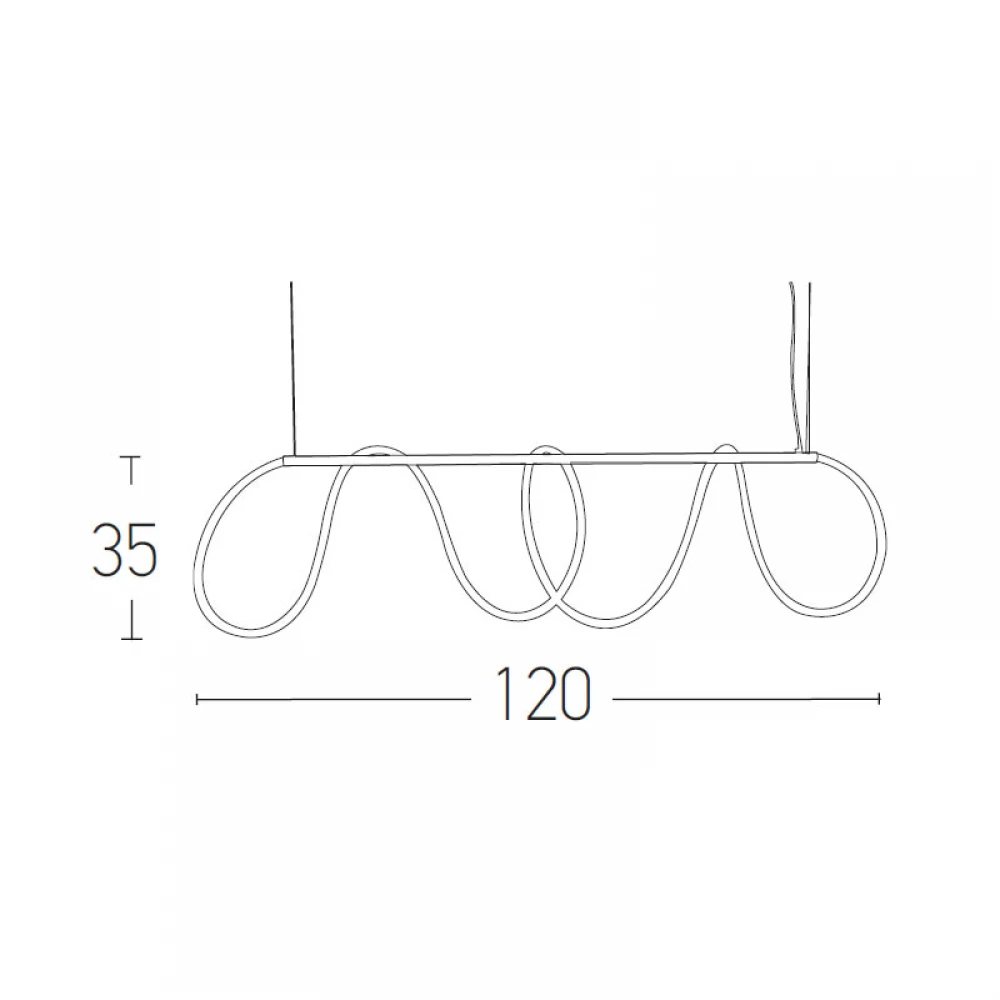 LED Κρεμαστό Φωτιστικό Ράγα Με Φωτοσωλήνα Σε Χρυσό Ματ 60W 120cm - Zambelis Lights