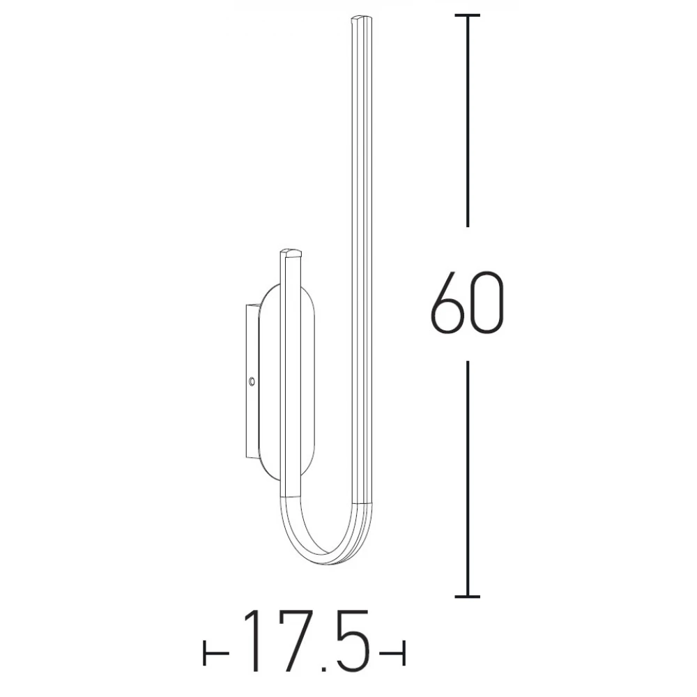 LED Απλίκα Μεταλλική Σε Χρυσό Χρώμα 18W DIMMABLE - Zambelis Lights
