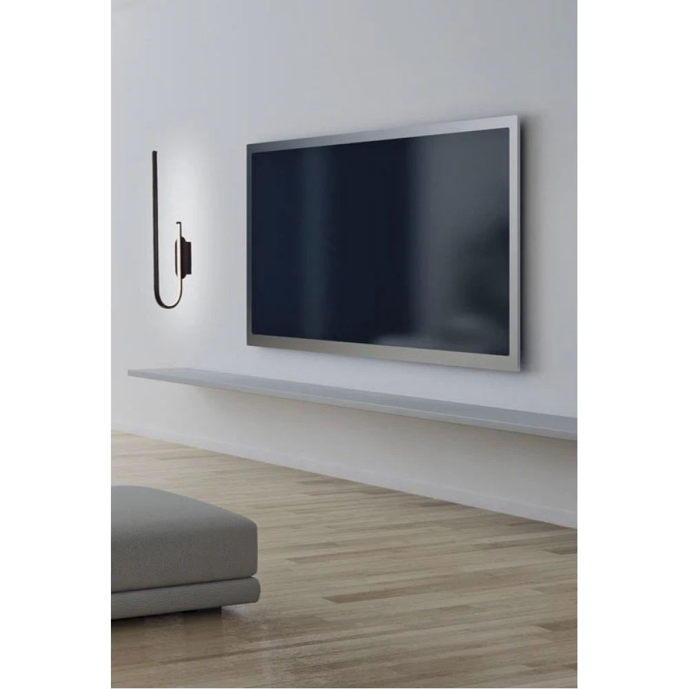 LED Απλίκα Μεταλλική Σε Μαύρο Χρώμα 18W DIMMABLE - Zambelis Lights