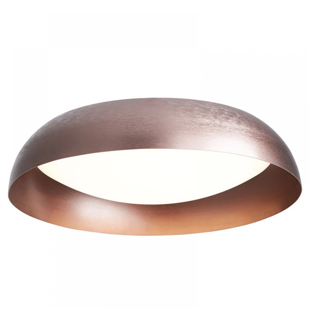 LED Πλαφονιέρα Αλουμινίου Σε Καφέ Χρώμα 50W Φ60cm - Zambelis Lights