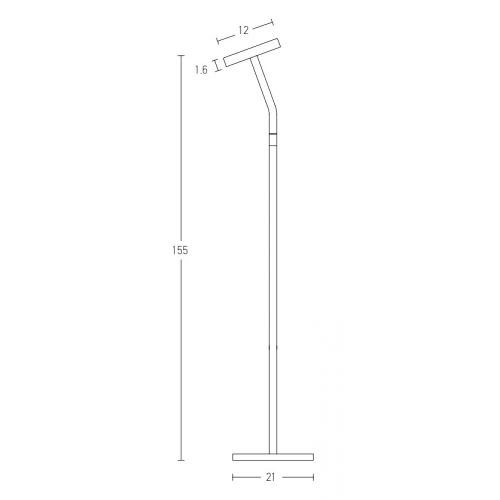 LED Φωτιστικό Δαπέδου Αλουμινίου Μαύρο 9W - ZAMBELIS LIGHTS